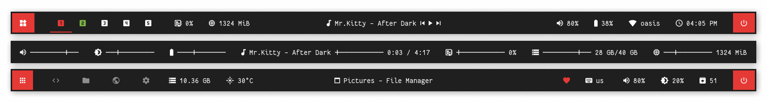 polybar-themes screenshot 7
