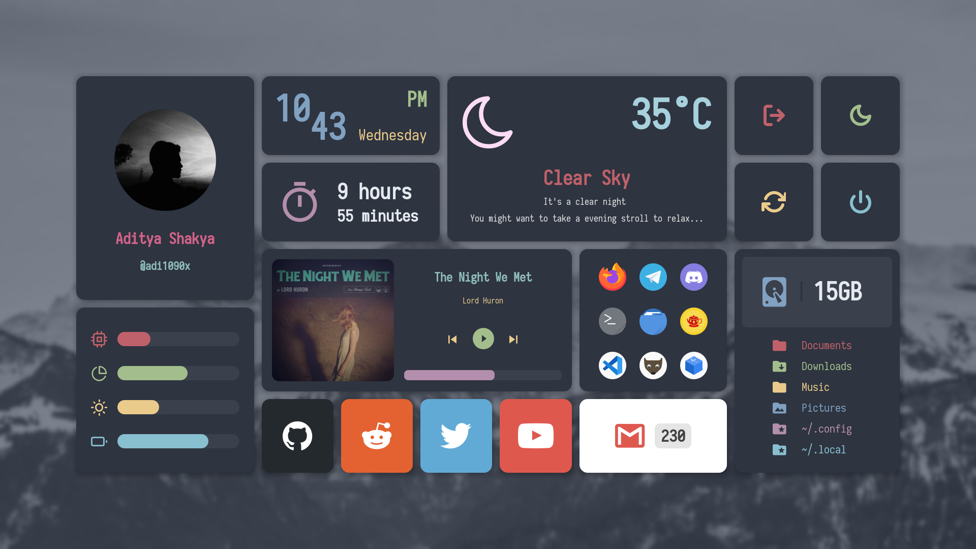 widgets screenshot 2