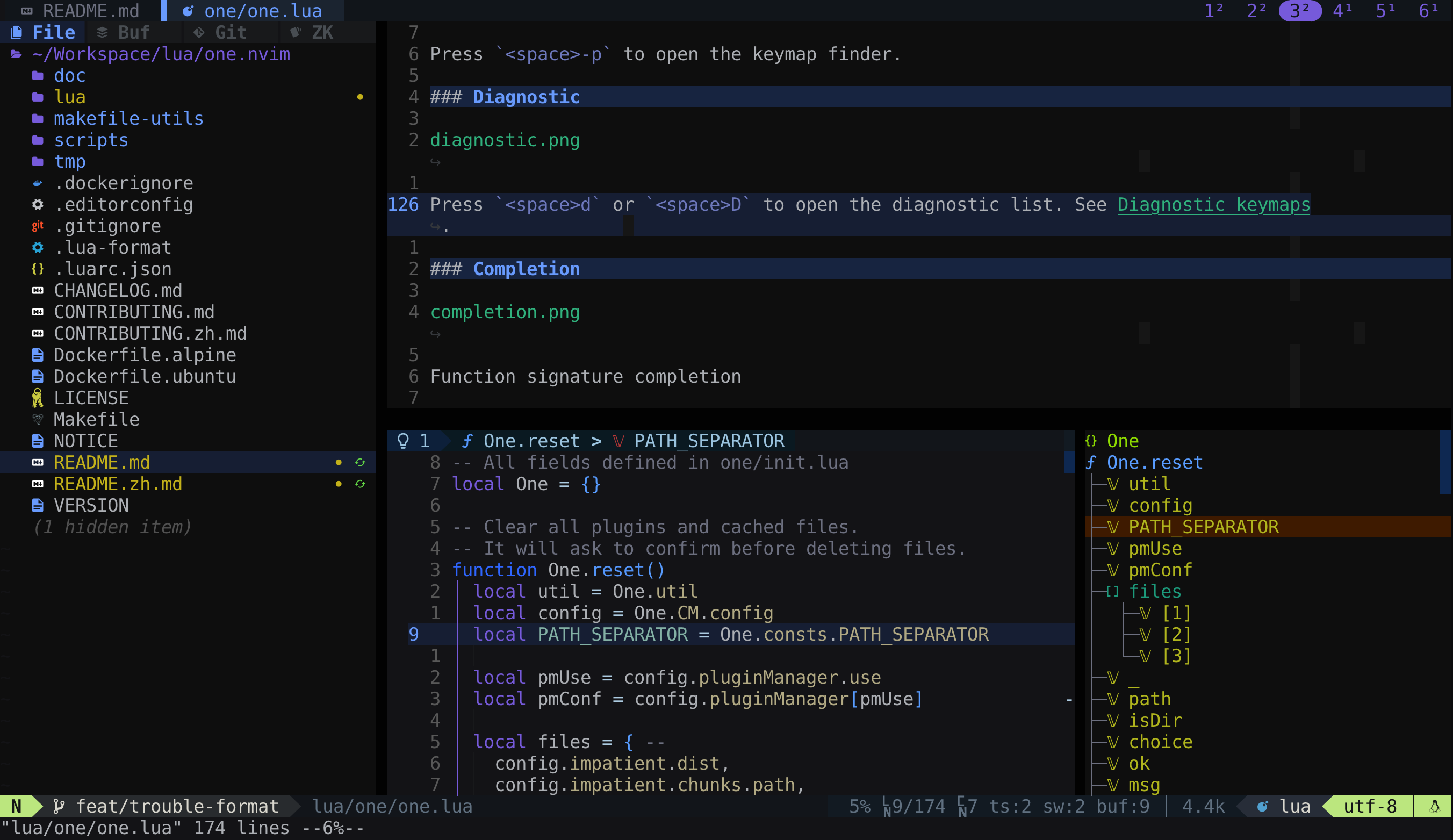 one.nvim screenshot 3