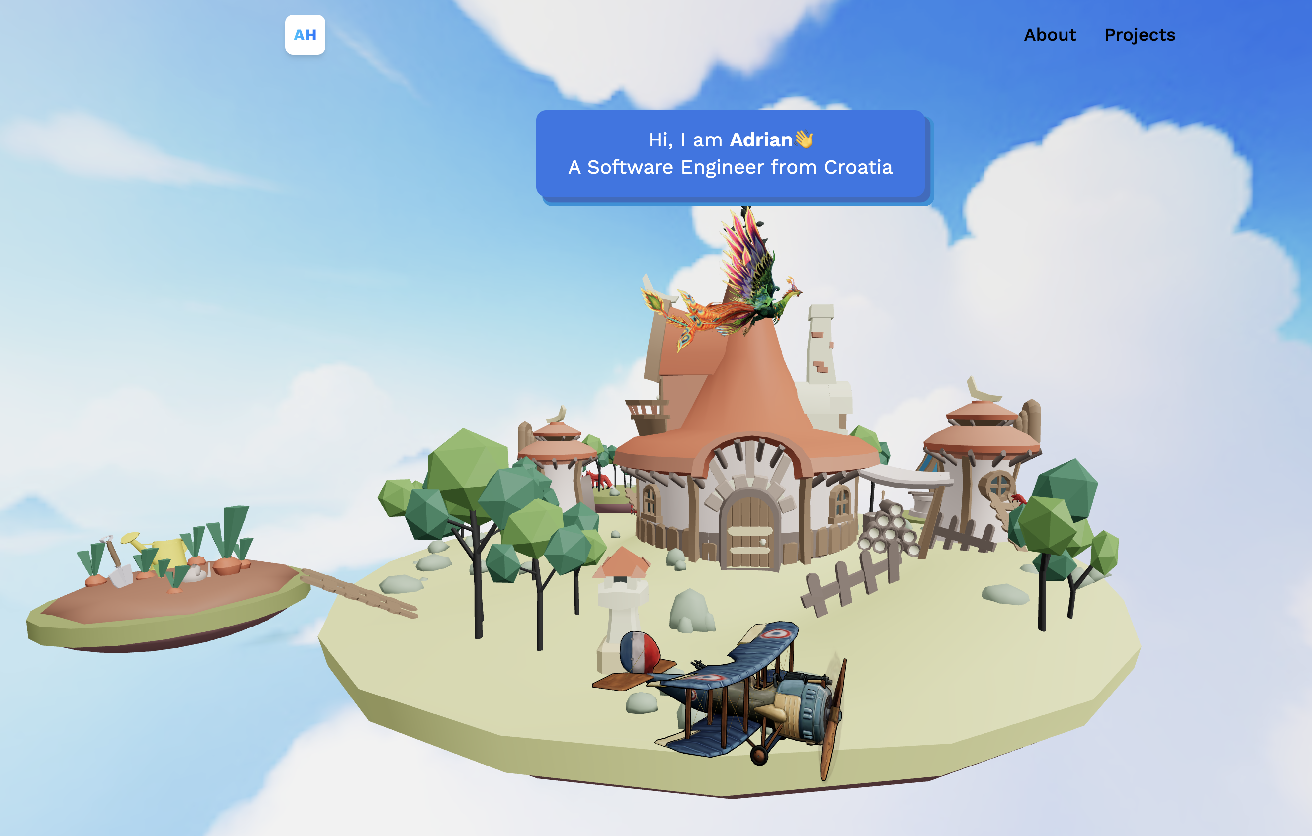 3D_portfolio screenshot 1