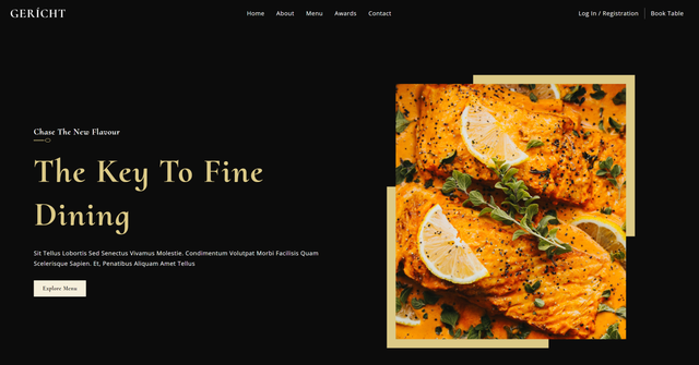 project_modern_ui_ux_restaurant screenshot 1