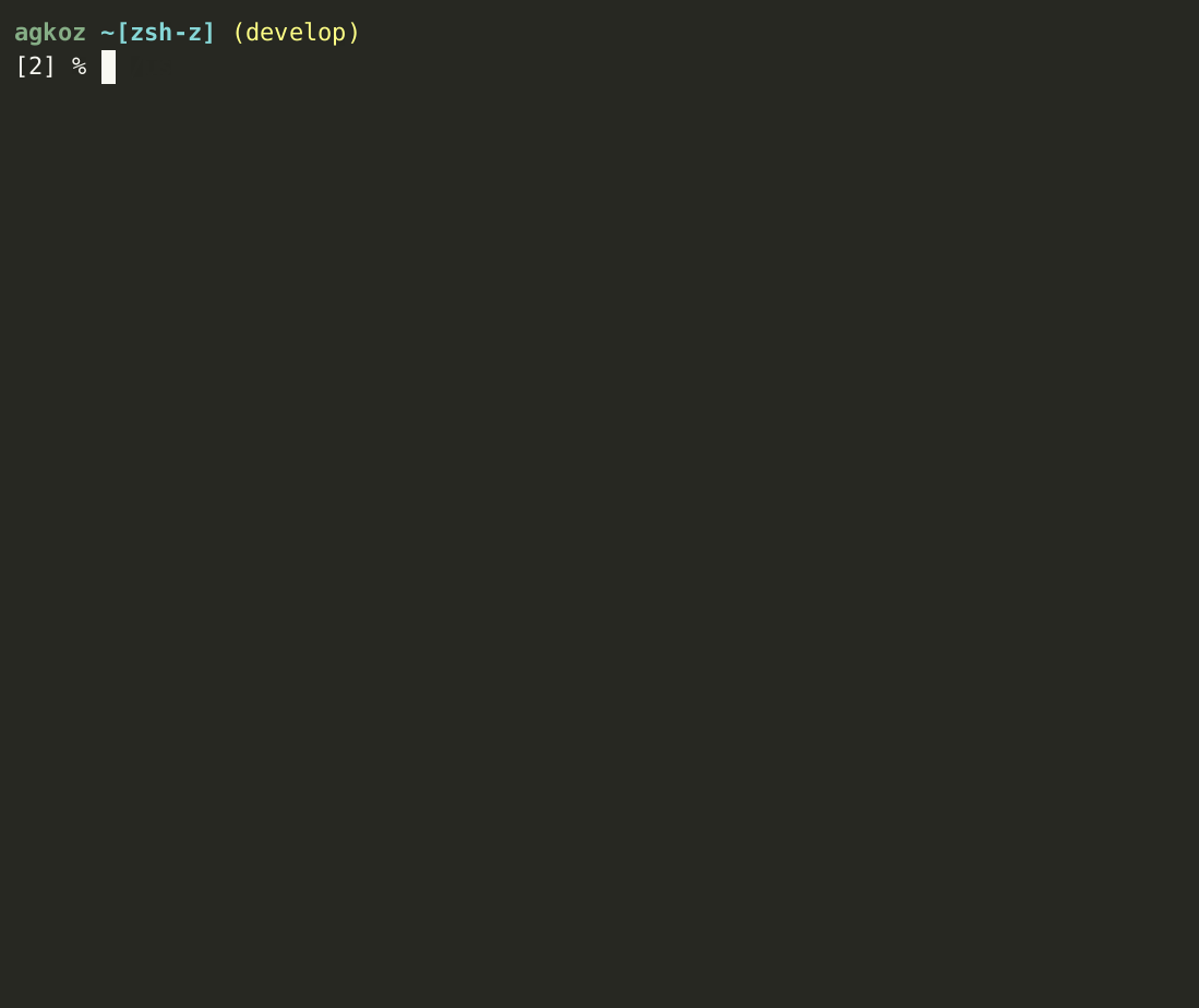 zsh-z screenshot 1