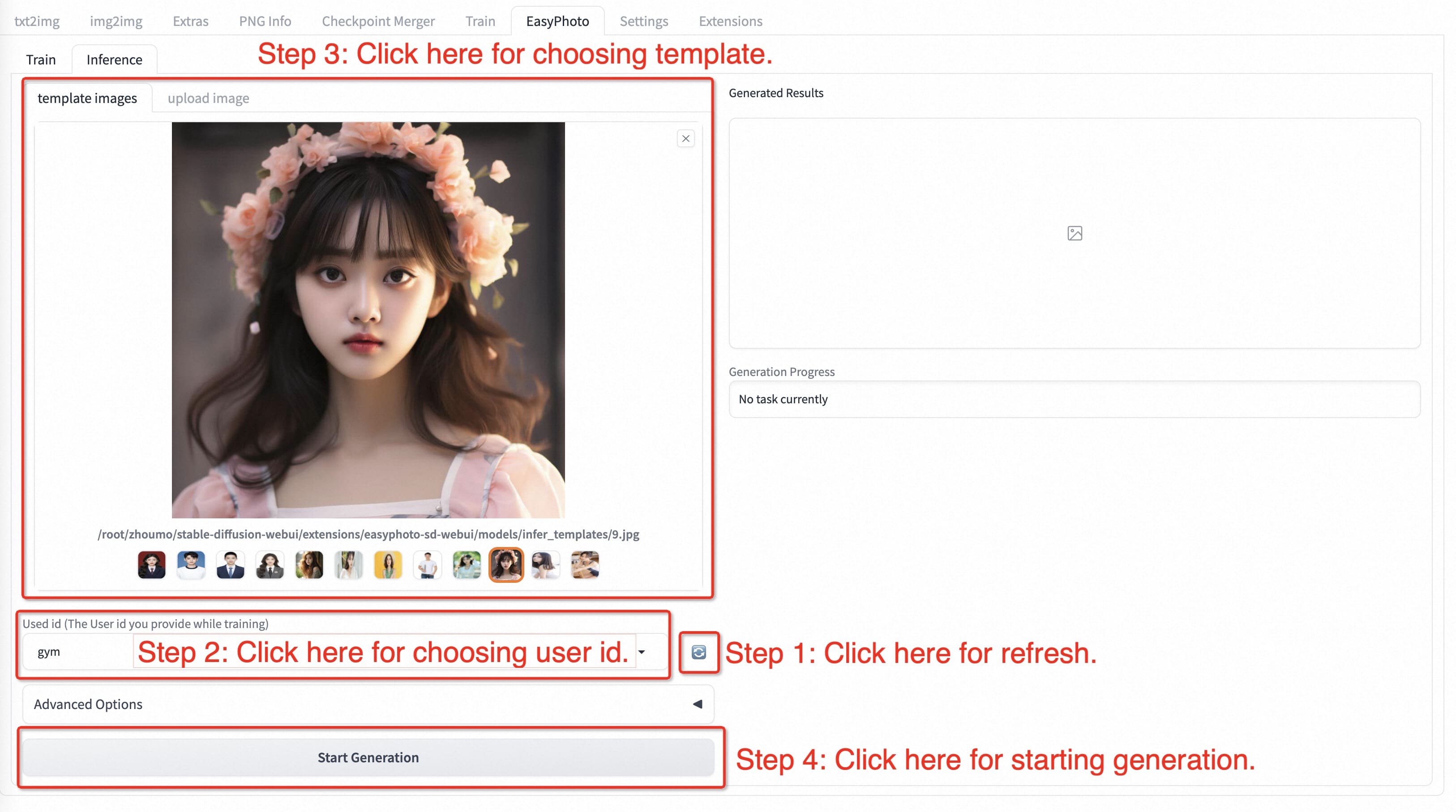 sd-webui-EasyPhoto screenshot 11