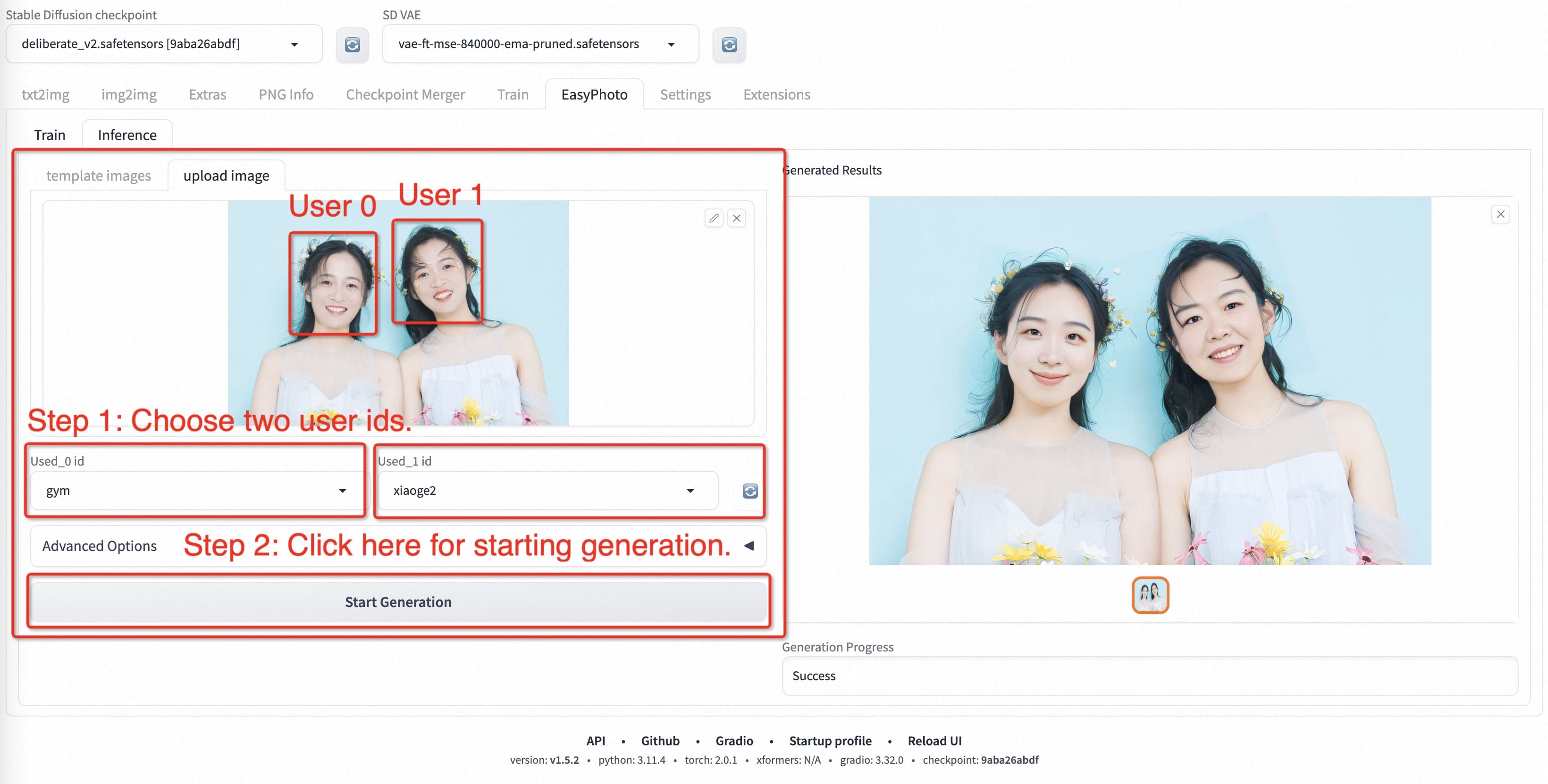 sd-webui-EasyPhoto screenshot 13