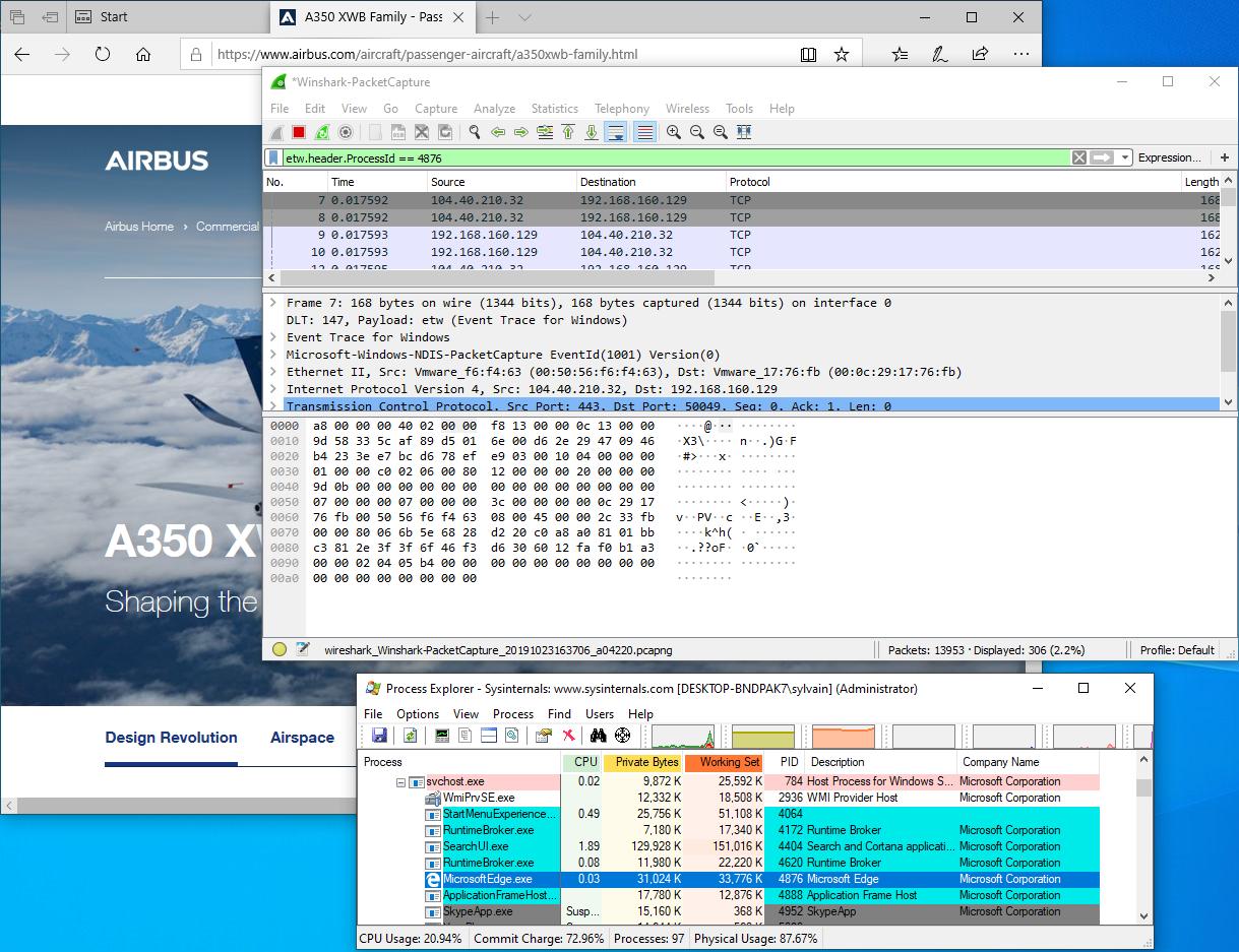 Winshark screenshot 7