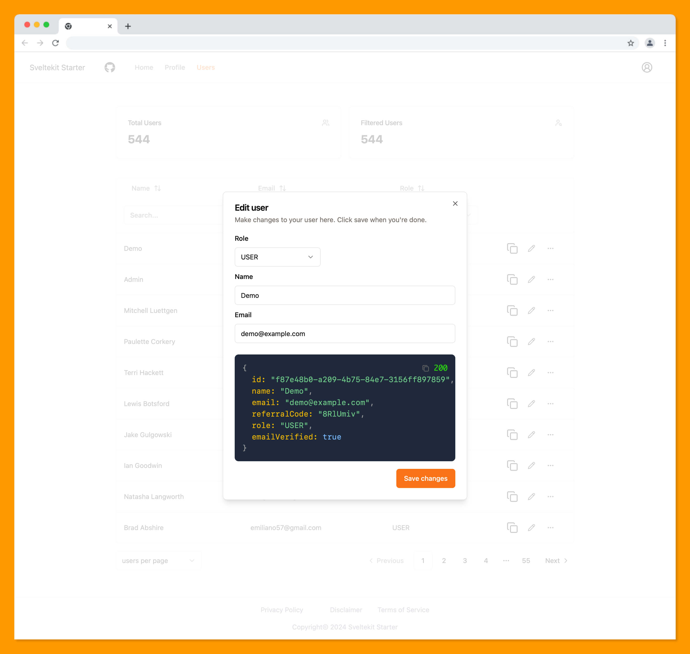 sveltekit-template screenshot 3