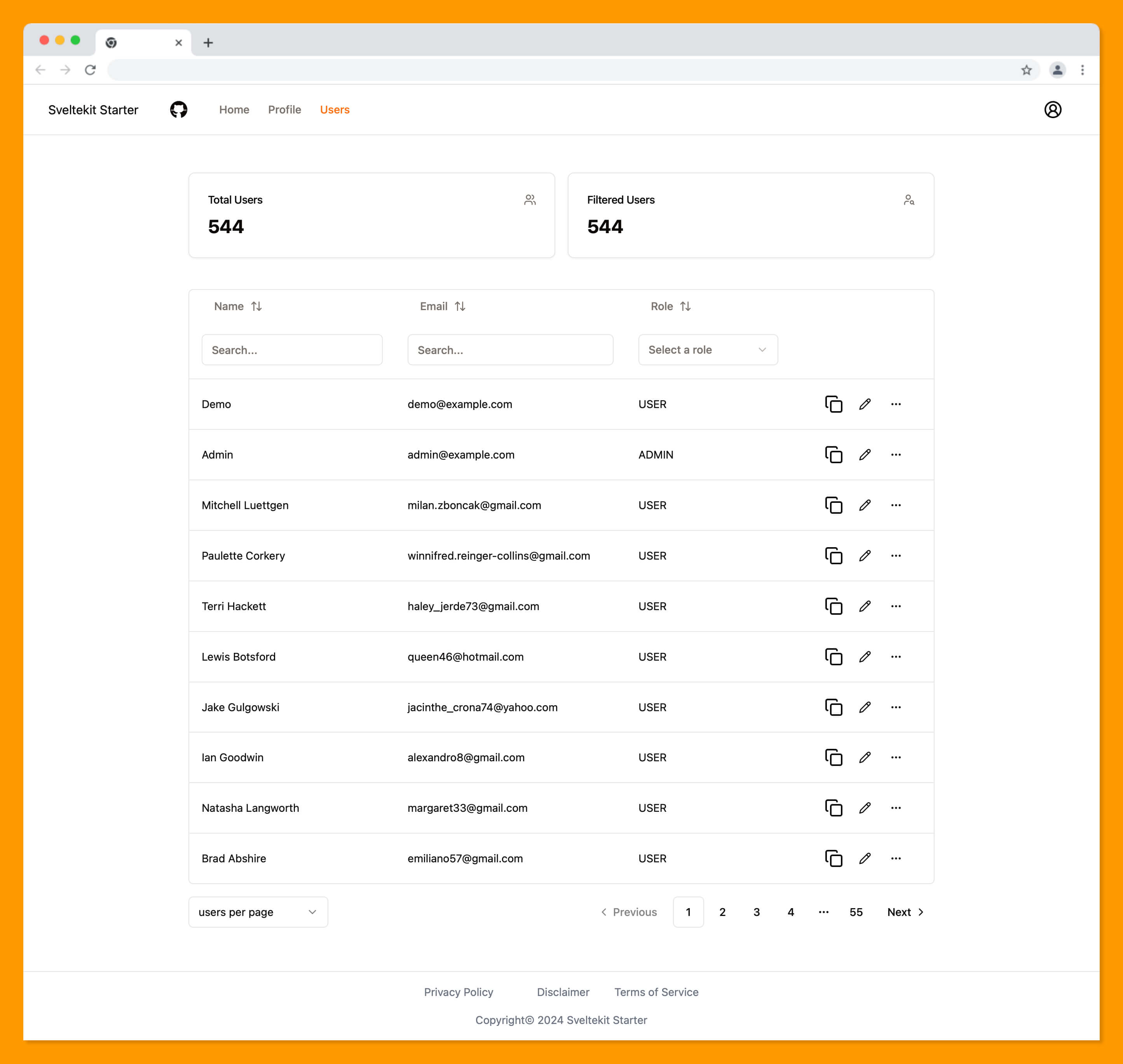 sveltekit-template screenshot 2