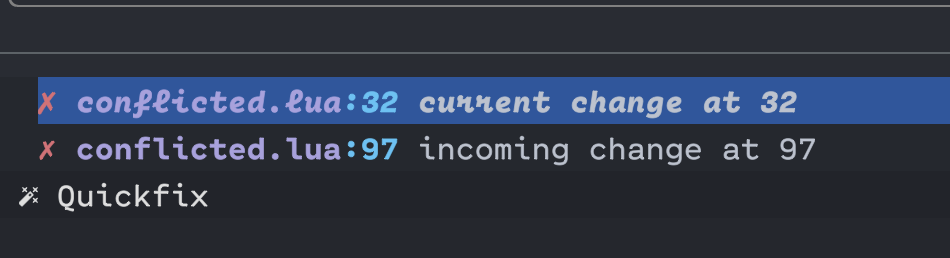 git-conflict.nvim screenshot 1