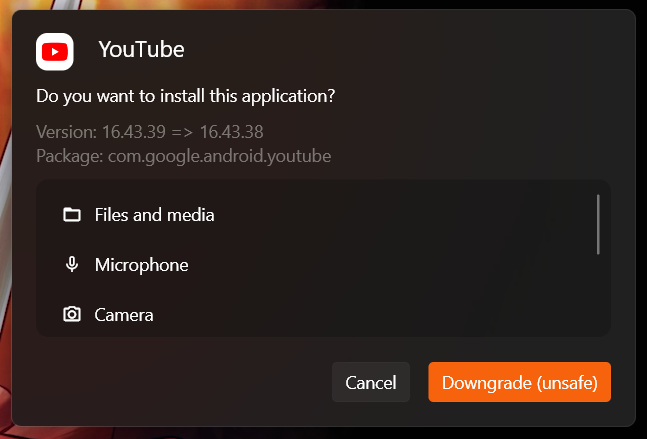 wsa_pacman screenshot 4