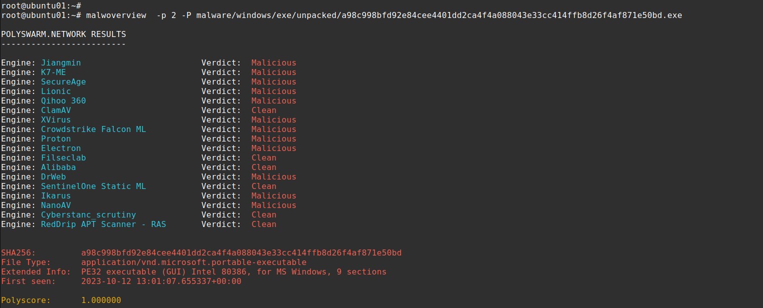 malwoverview screenshot 6