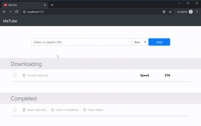 metube screenshot 1