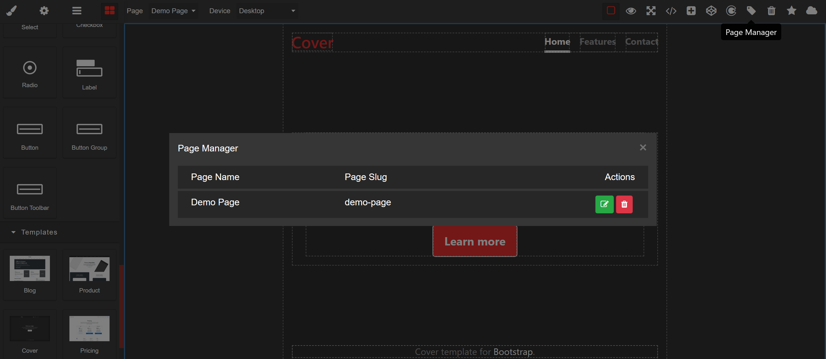laravel-grapes screenshot 10