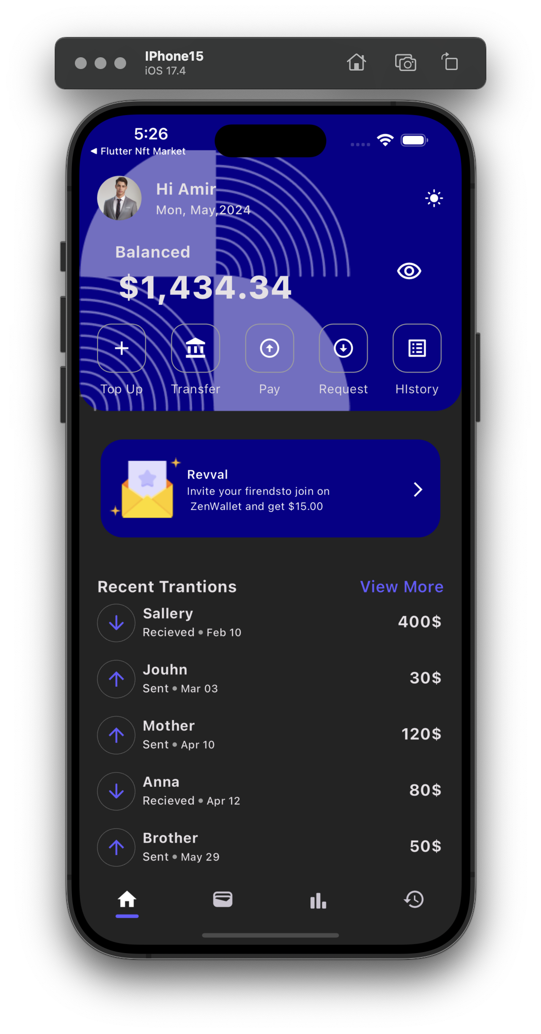 flutter_bank screenshot 5
