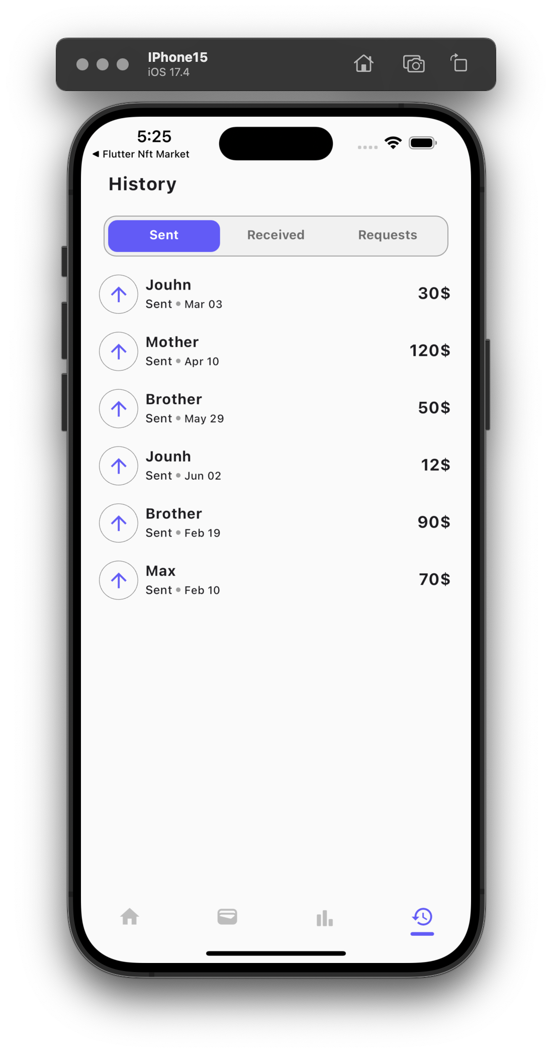 flutter_bank screenshot 4