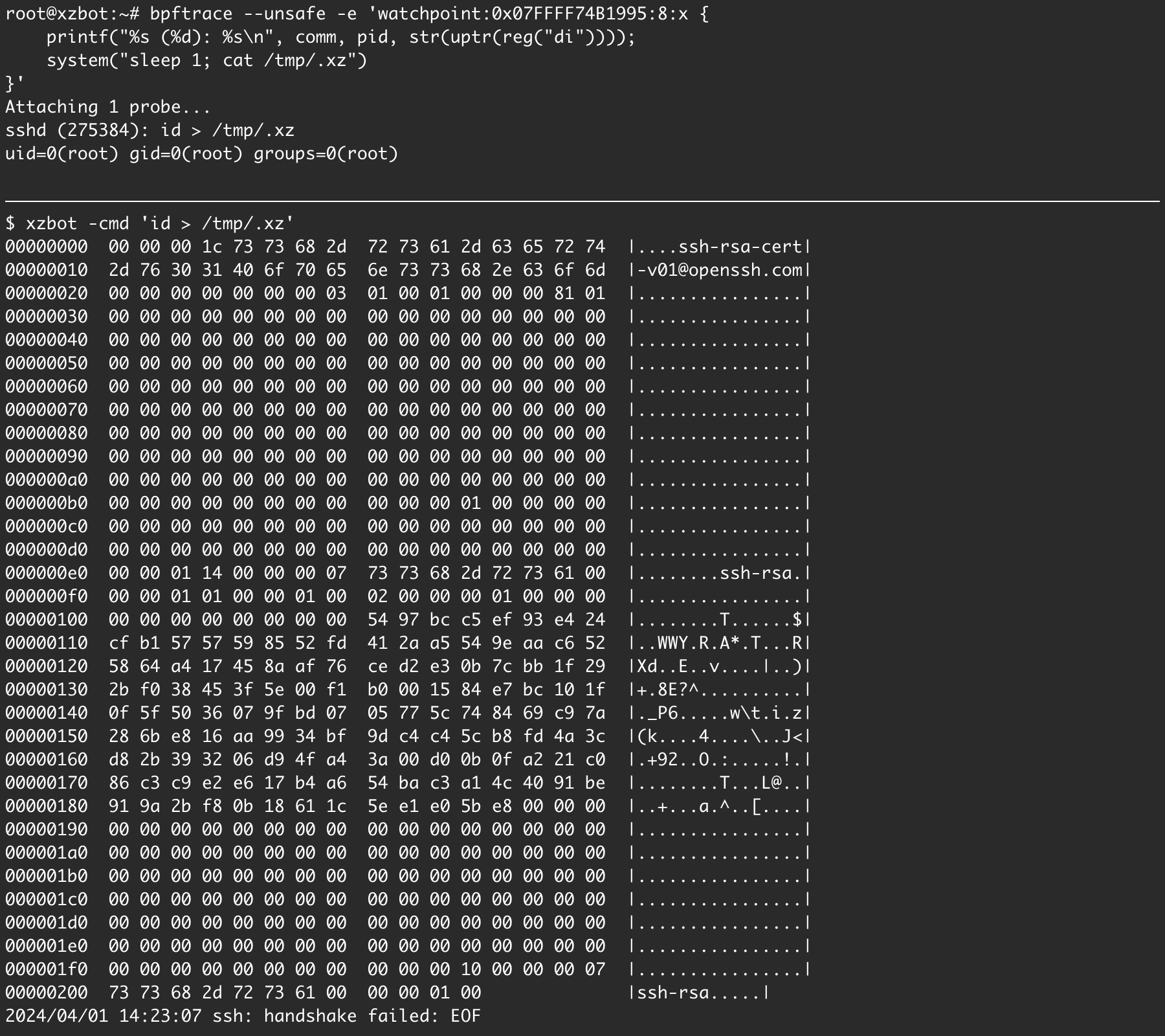xzbot screenshot 1