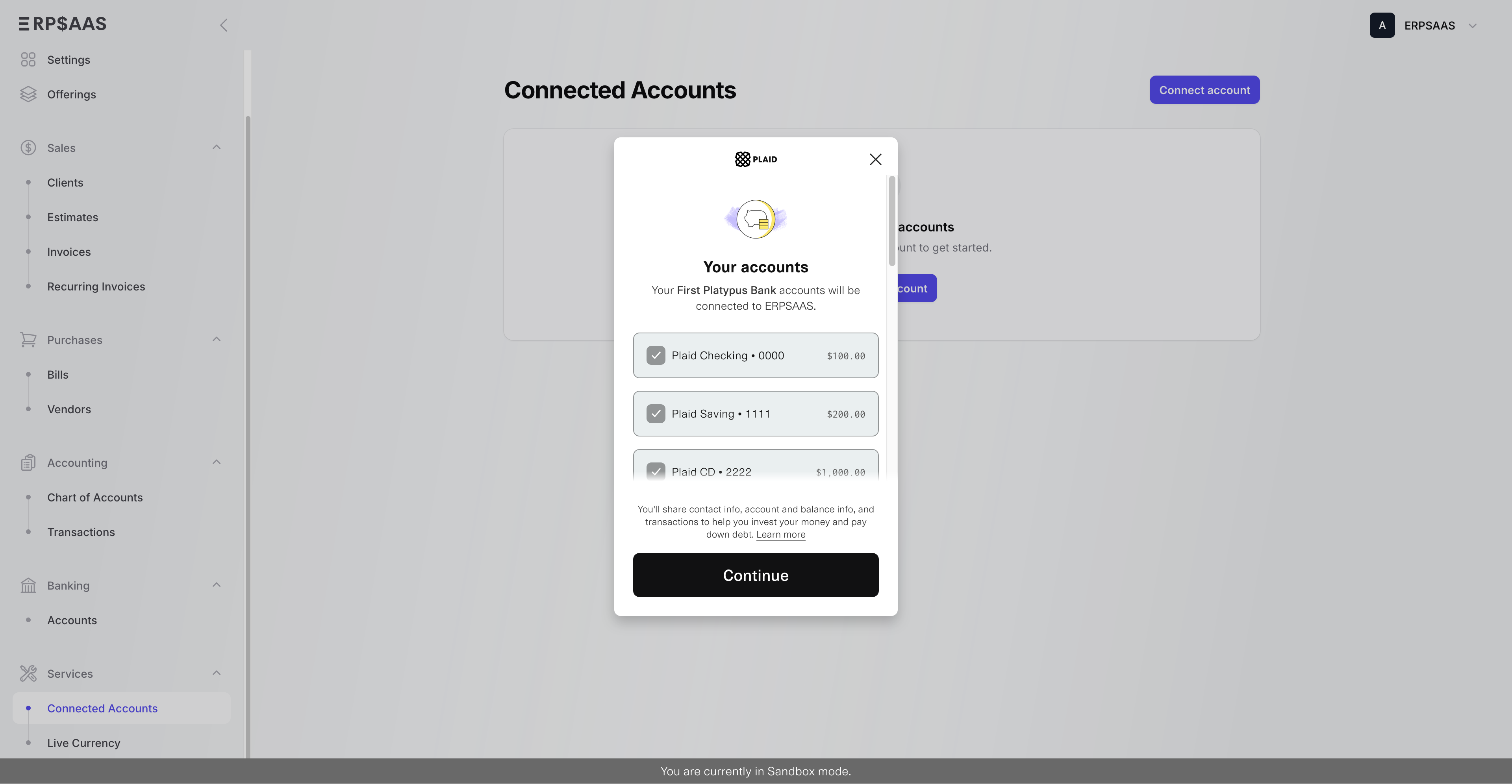 erpsaas screenshot 2