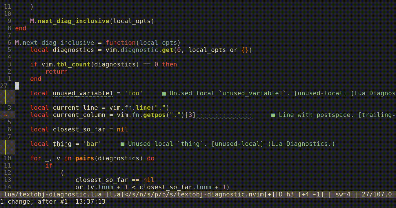 textobj-diagnostic.nvim screenshot 1