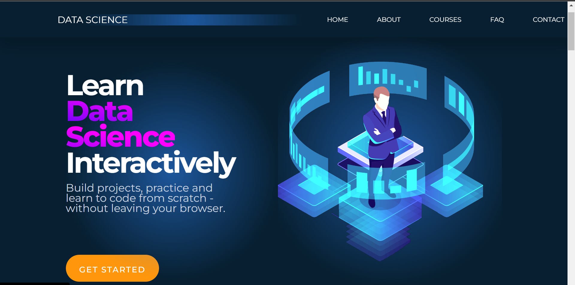 DataScienceWebsite.github.io screenshot 2