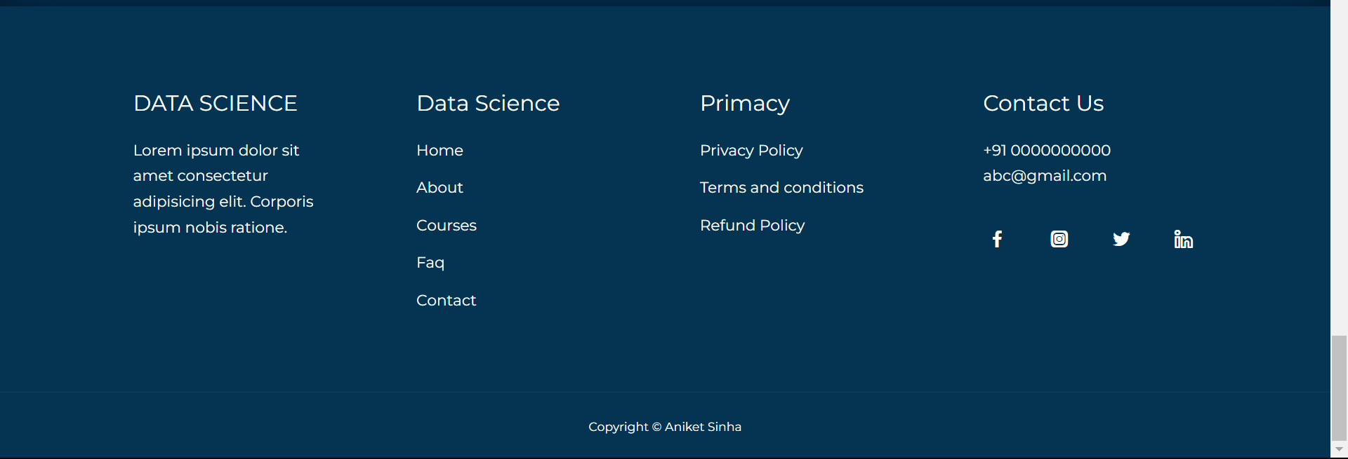 DataScienceWebsite.github.io screenshot 6