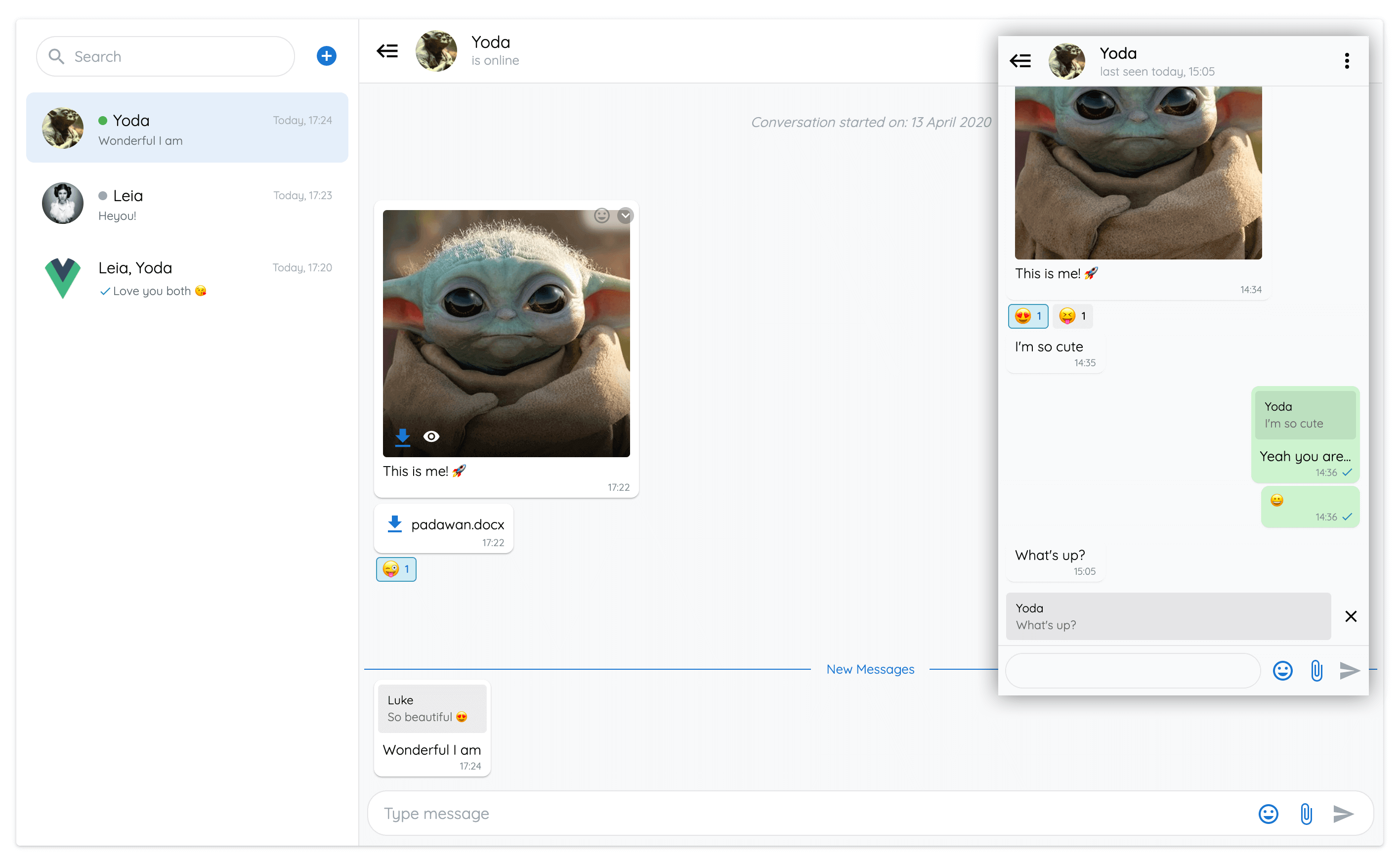 vue-advanced-chat screenshot 1