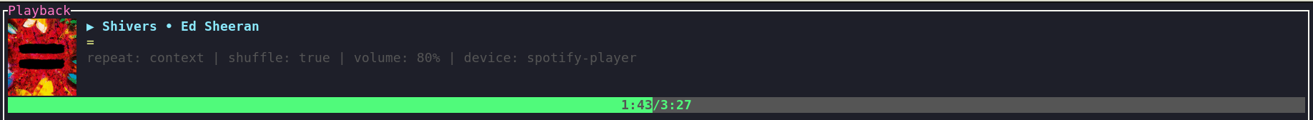 spotify-player screenshot 3