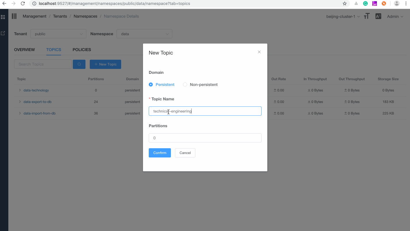 pulsar-manager screenshot 6