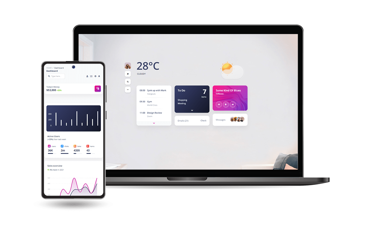 django-soft-dashboard-tailwind screenshot 1