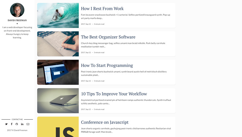 flexible-jekyll screenshot 2