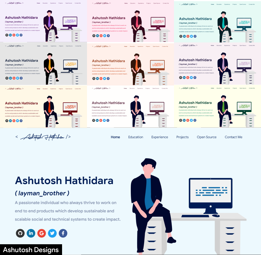 masterPortfolio screenshot 2