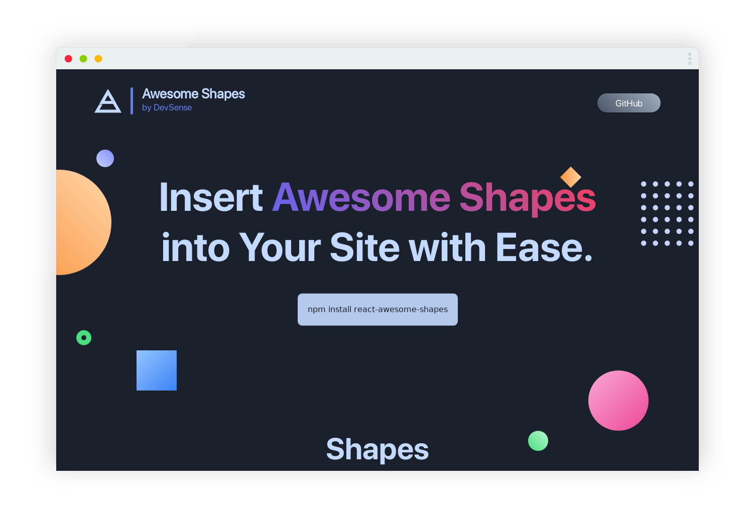 react-awesome-shapes screenshot 1