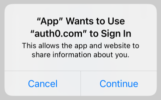 Auth0.swift screenshot 2
