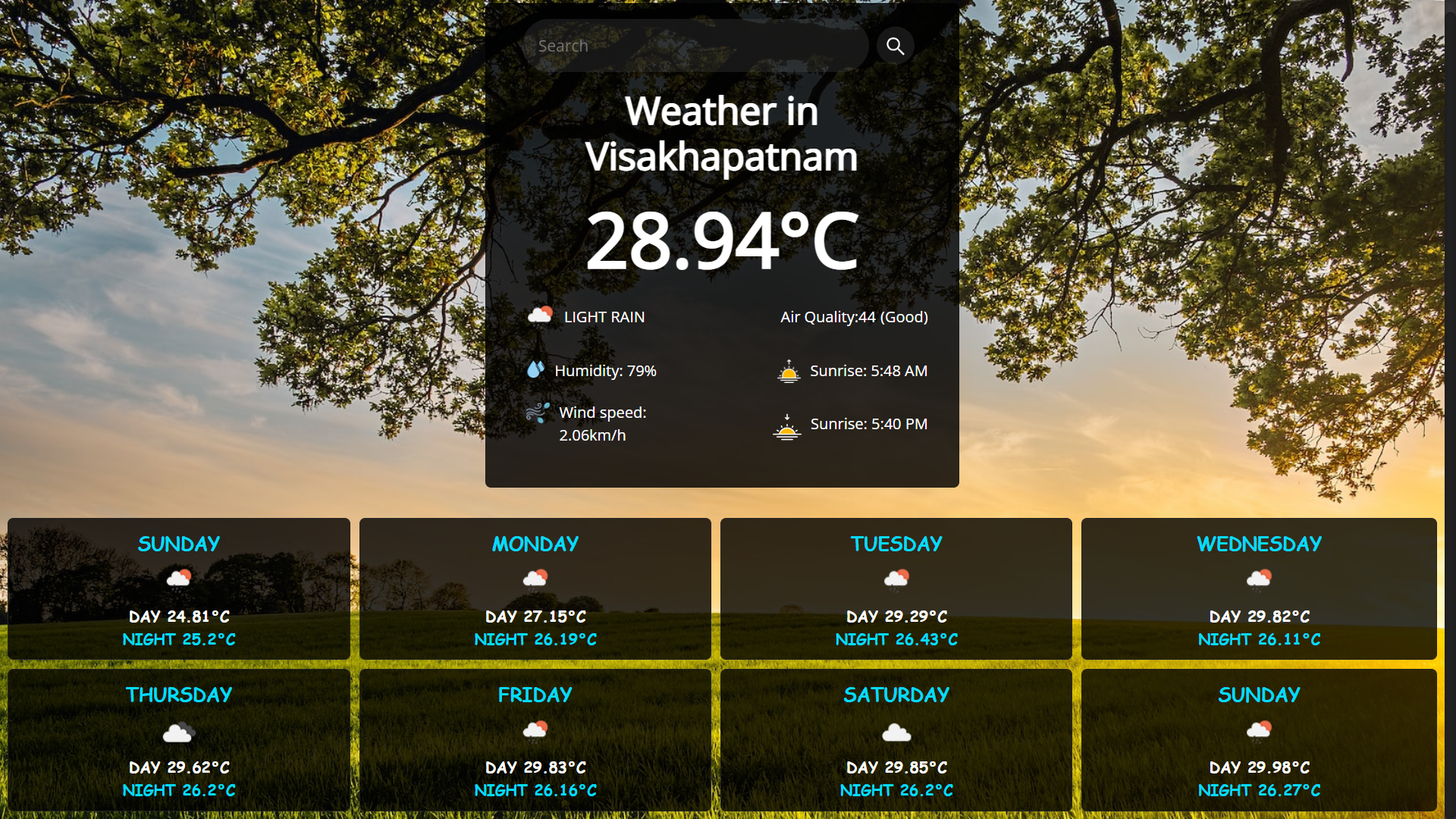weather-app screenshot 1