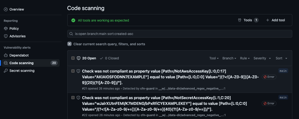 cloudformation-guard screenshot 5