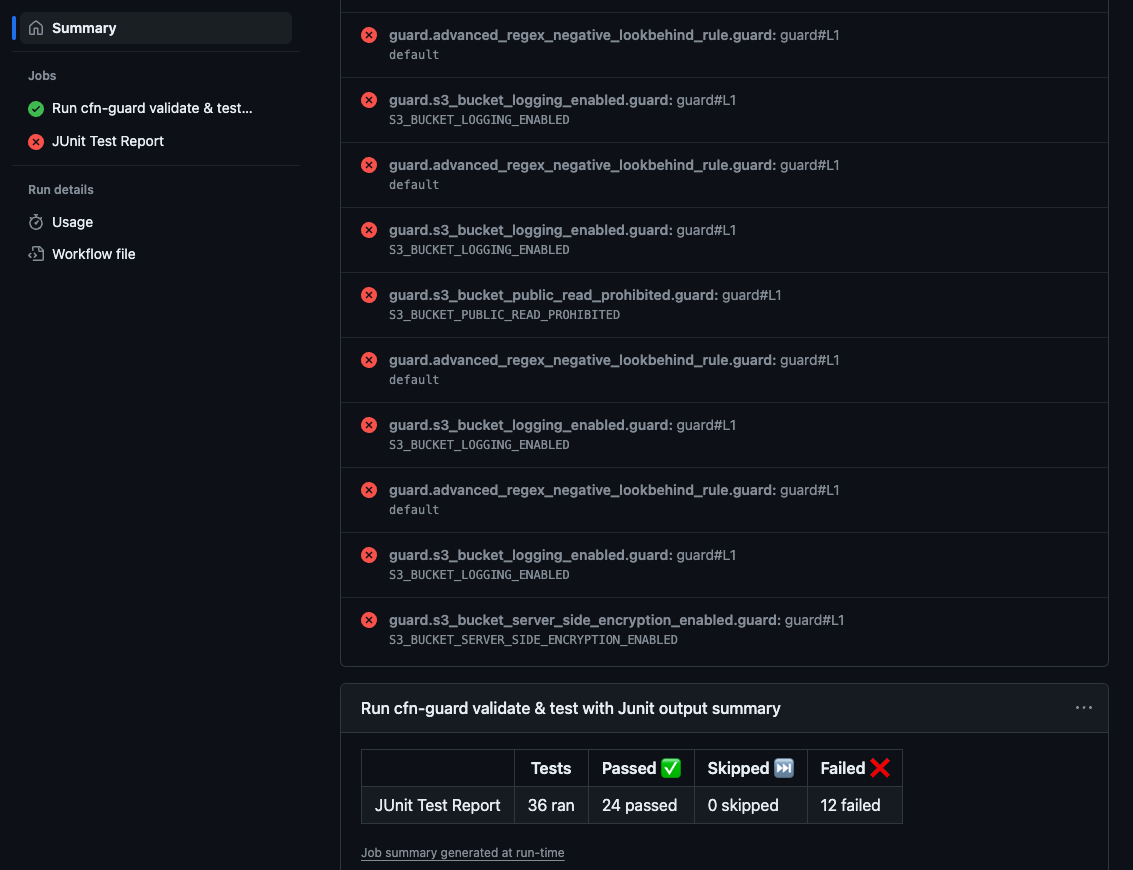 cloudformation-guard screenshot 4