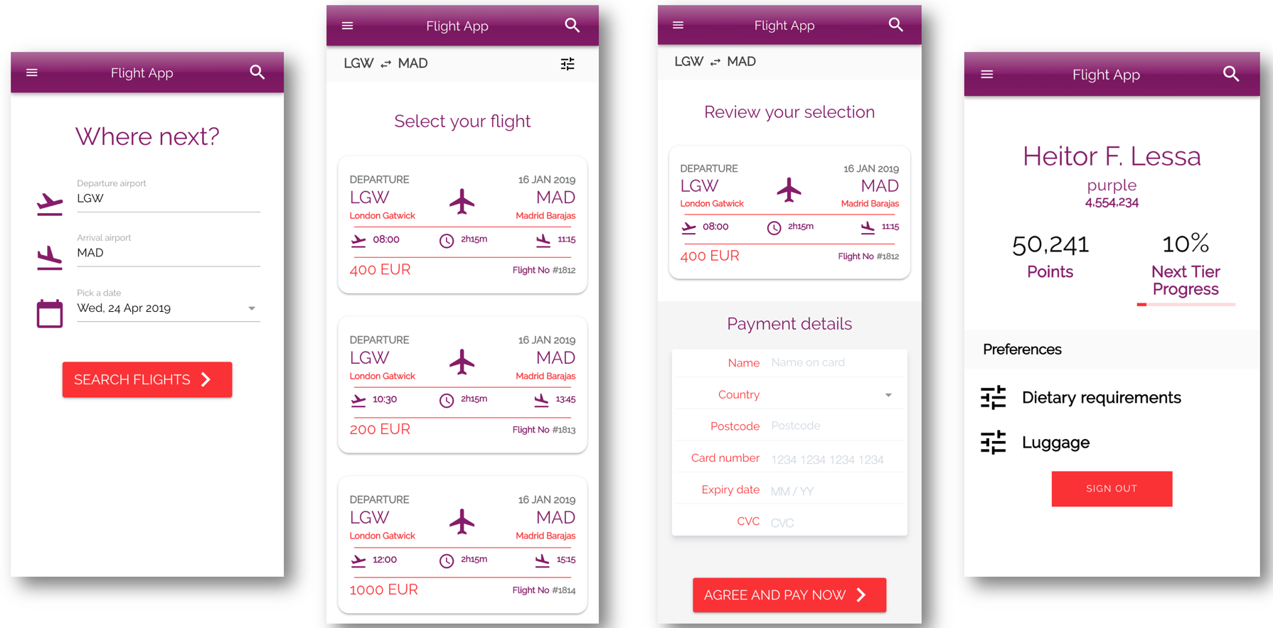 aws-serverless-airline-booking screenshot 1