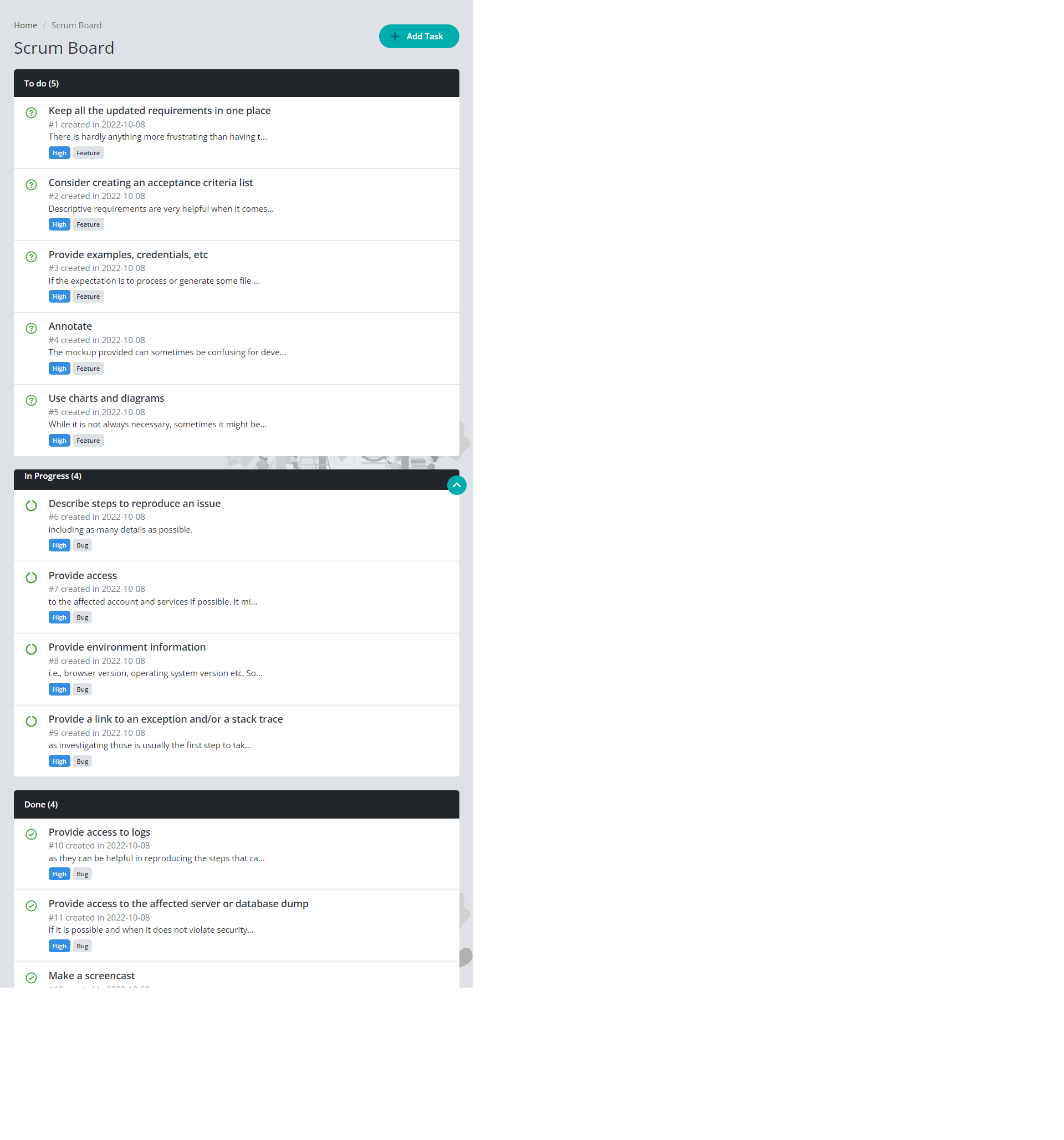 YouCodeScrumBoard screenshot 2