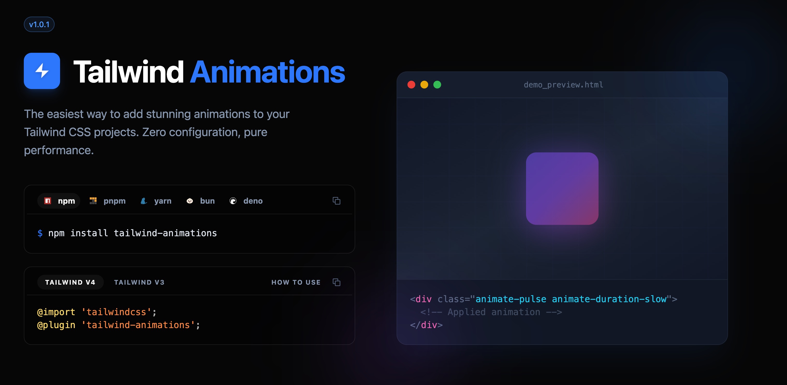 tailwind-animations screenshot 1
