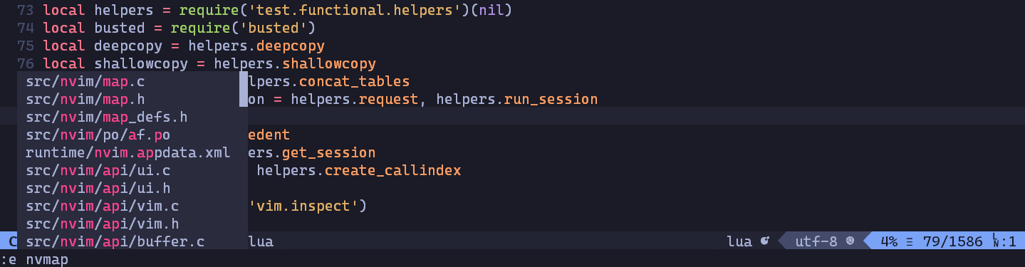 wilder.nvim screenshot 3