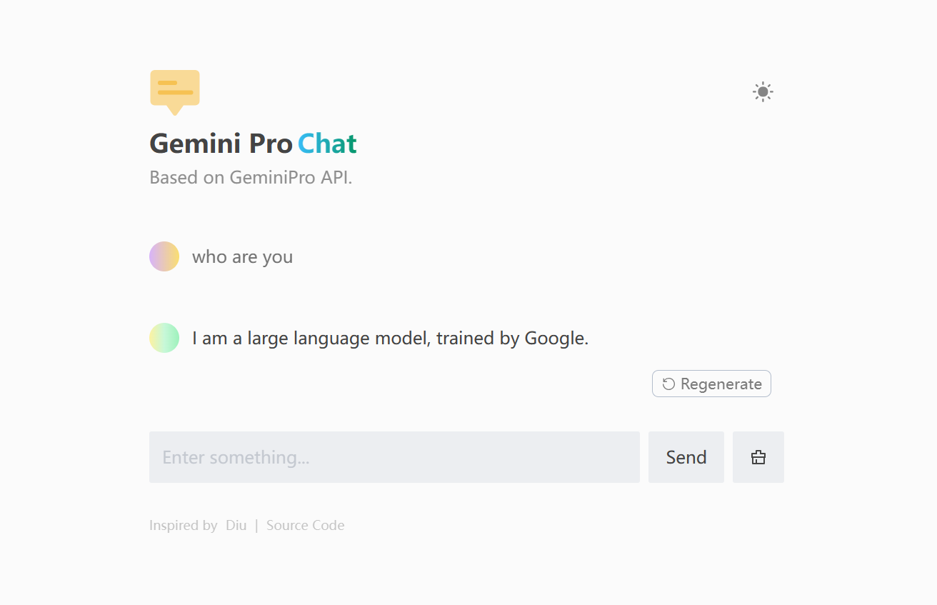 GeminiProChat screenshot 1