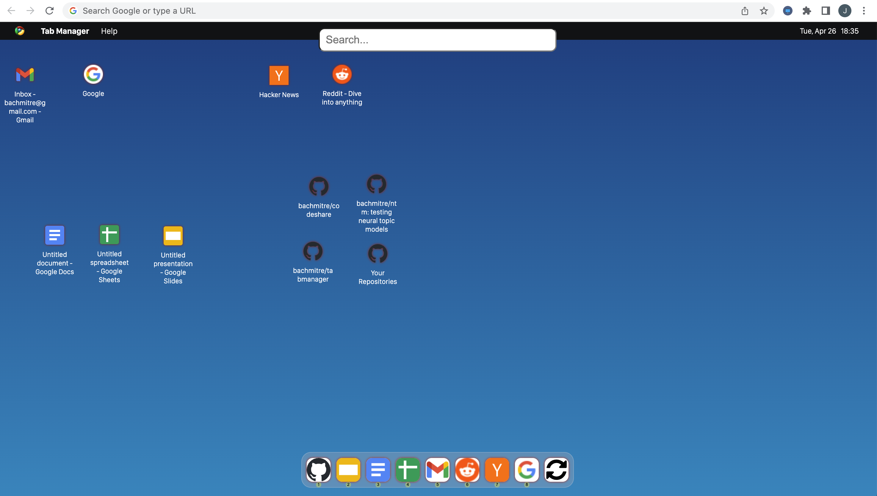 tabmanager screenshot 2