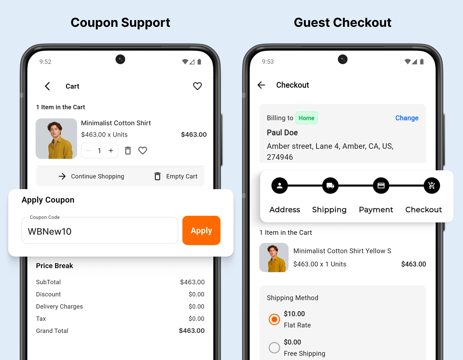 opensource-ecommerce-mobile-app screenshot 4