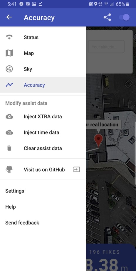 gpstest screenshot 8