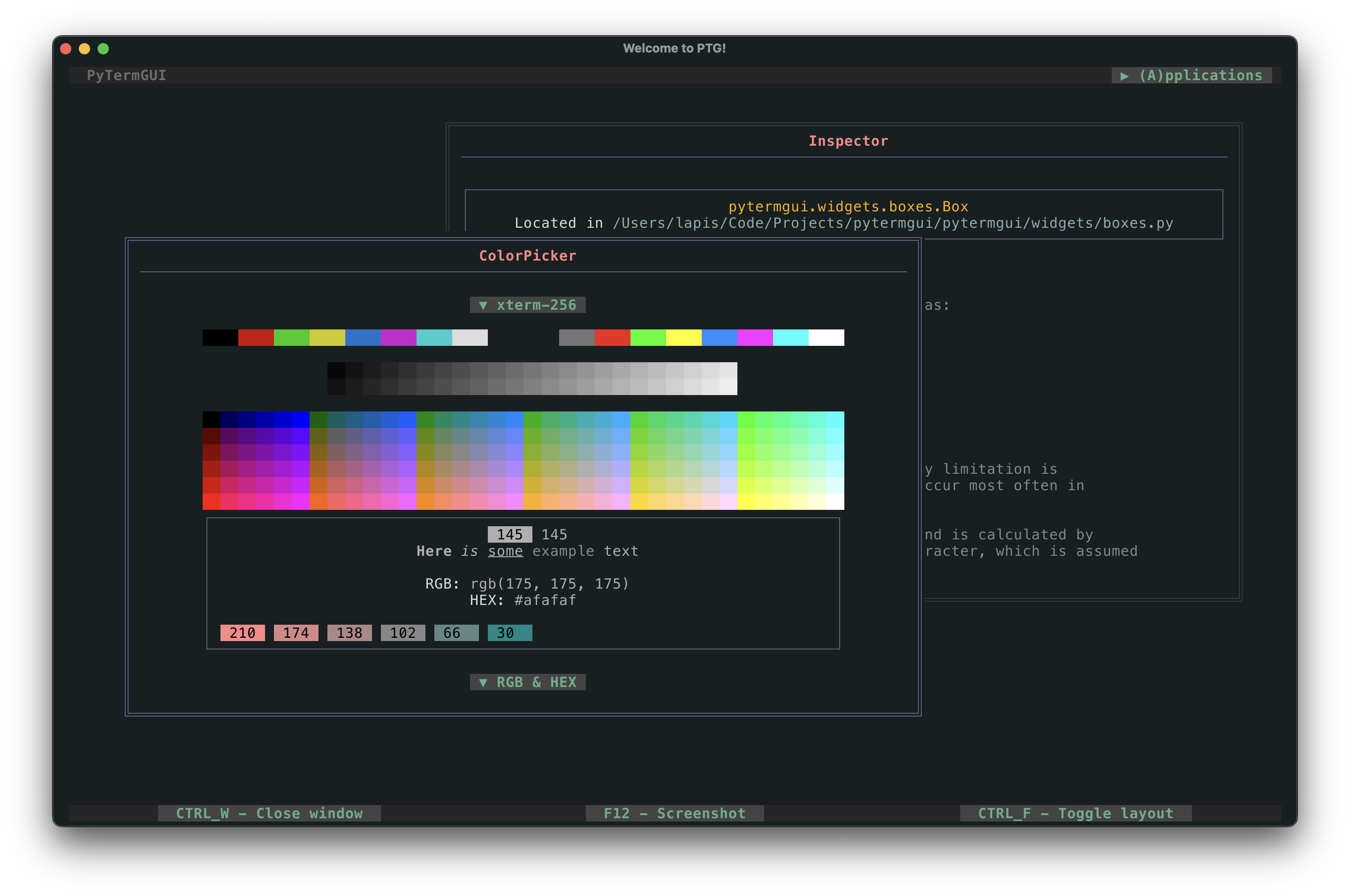 pytermgui screenshot 1