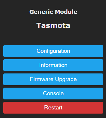 Tasmota screenshot 1