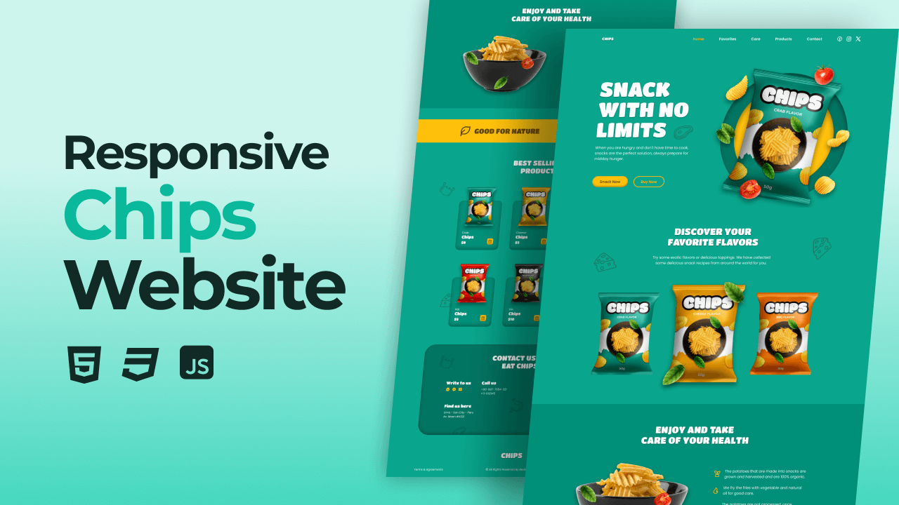 responsive-chips-website screenshot 1