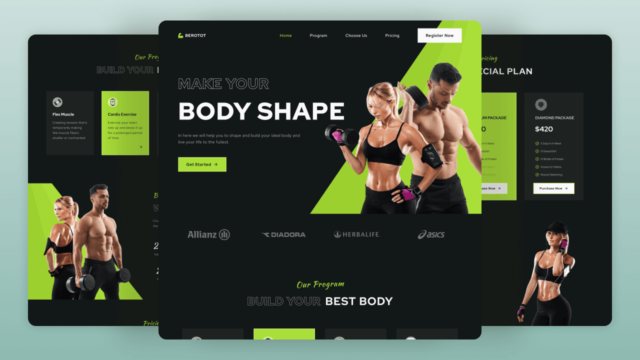 responsive-gym-website screenshot 1