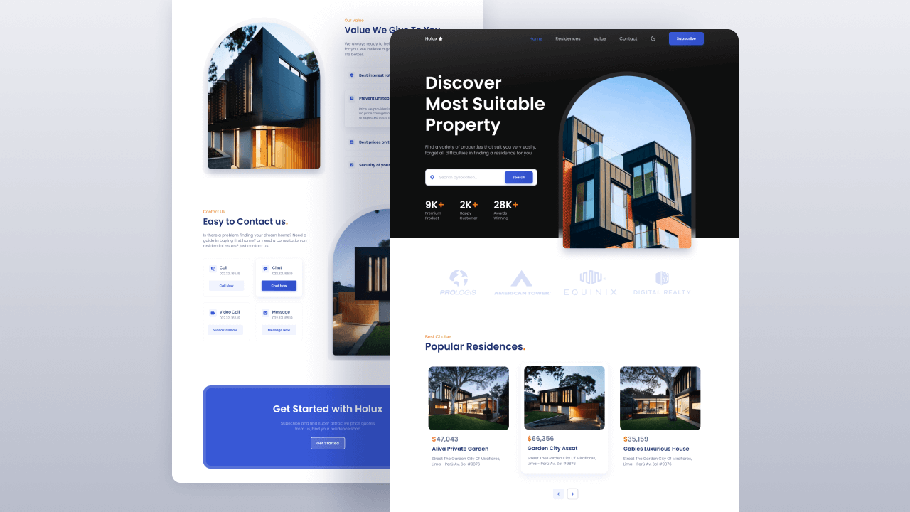 responsive-real-state-website screenshot 1