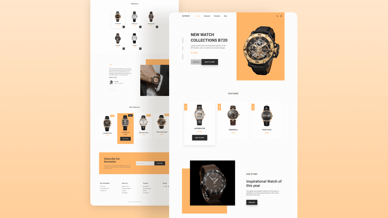 responsive-watches-website screenshot 1