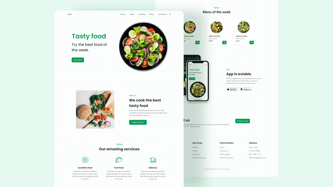 responsive-website-restaurant screenshot 1