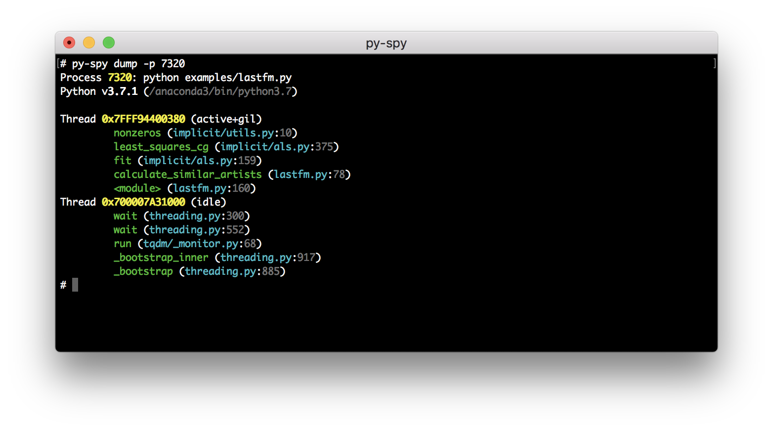 py-spy screenshot 2